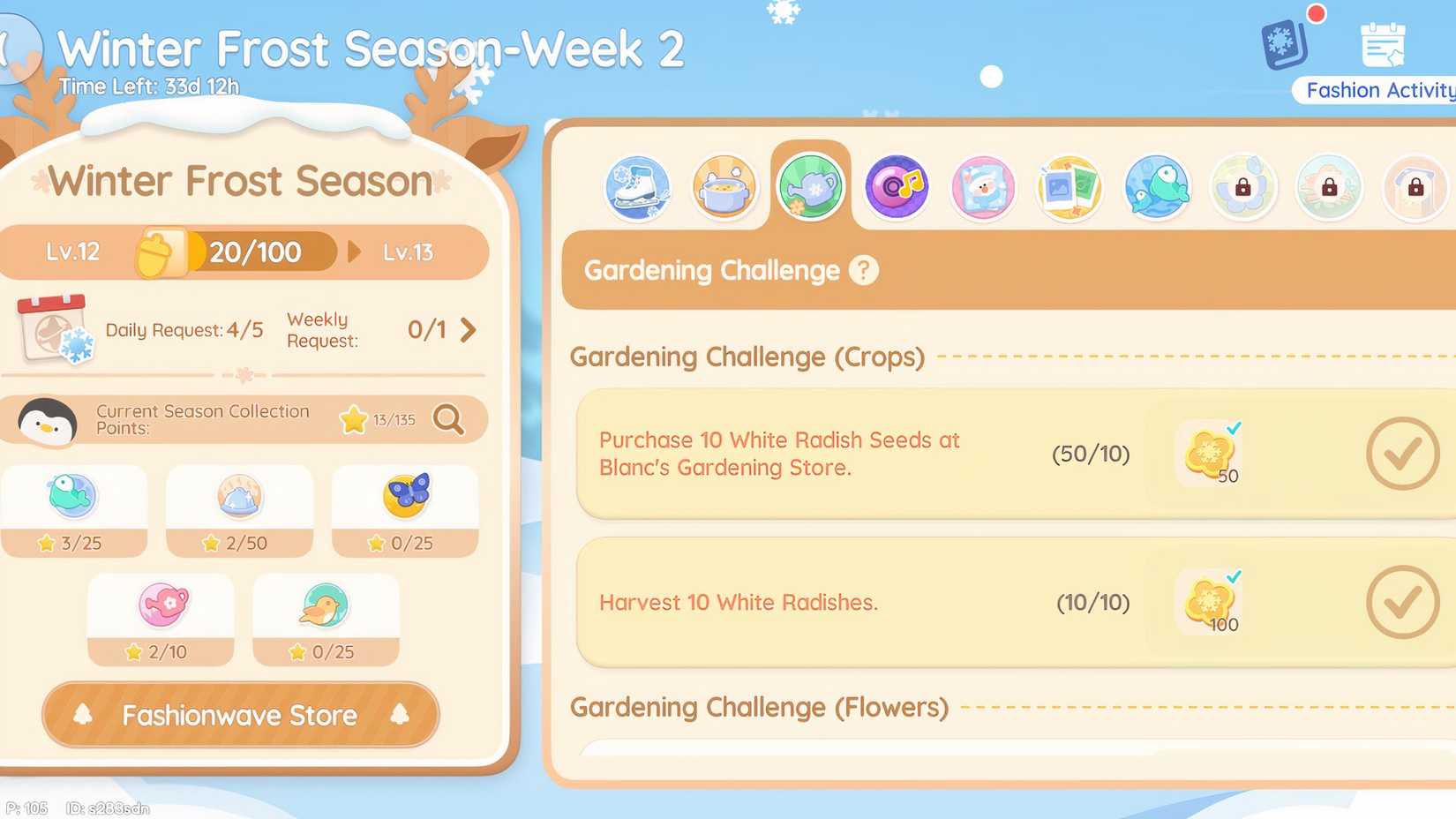 Winter Frost Challenges in Heartopia