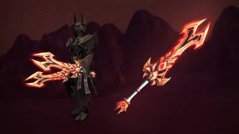 world of warcraft anubisath's sunscorched blade greatblade guardian pack