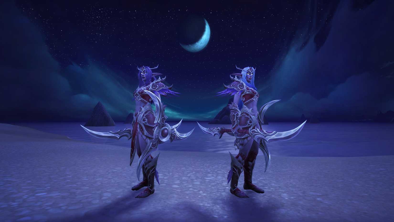 world of warcraft midnight march 2026 trading post sisterhood's crescent moonlance huntress' moonblade