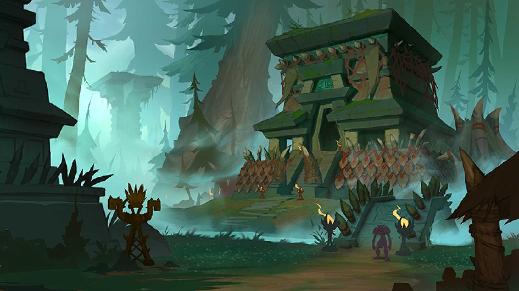 world of warcraft midnight zul'aman concept art outpost