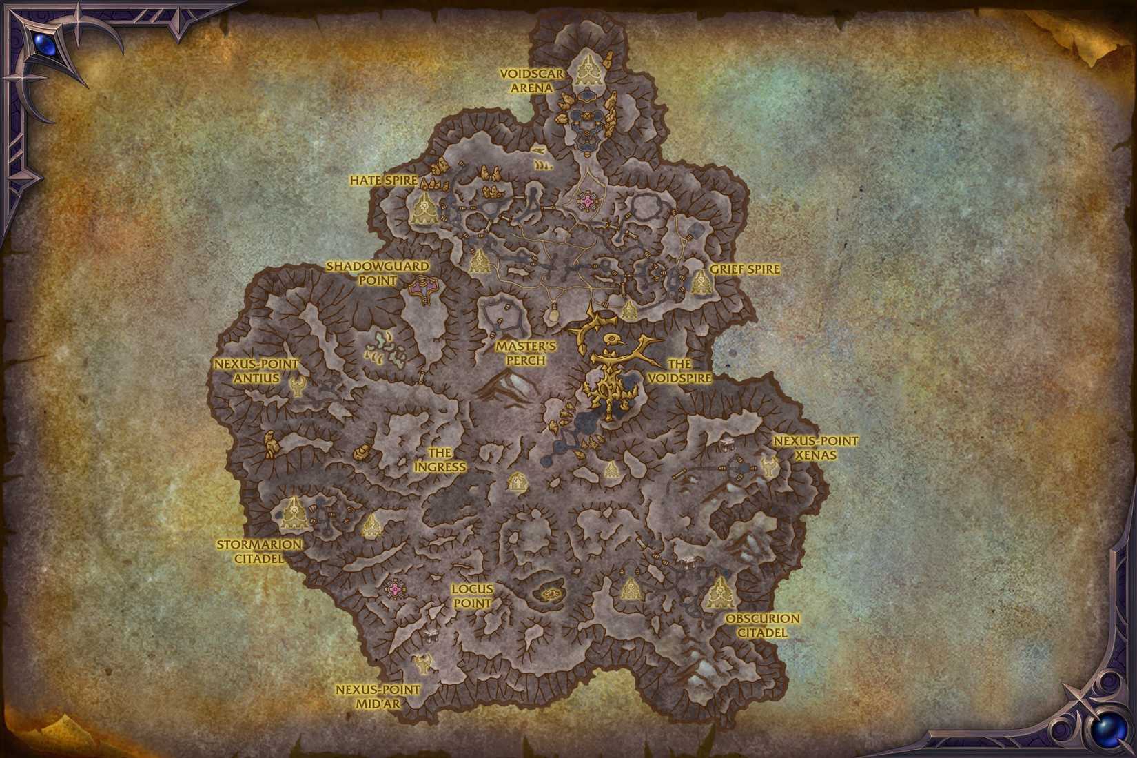 world of warcraft voidstorm world map