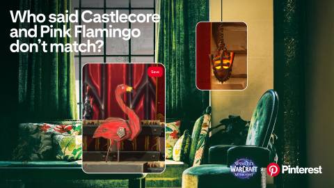 world of warcraft x pinterest promo art flamingo