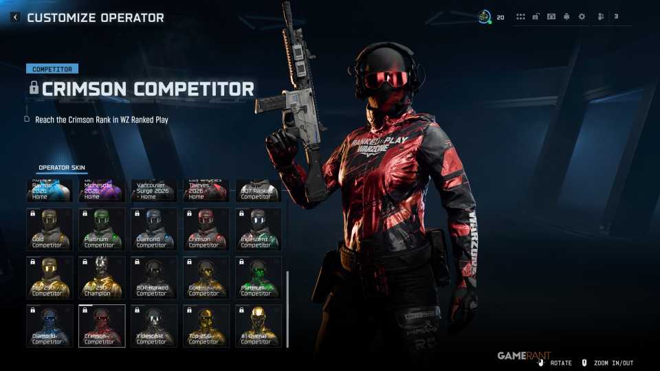 ​​​​​​​WZ Crimson Competitor (2x Skins) - Warzone Ranked Play - 2 
