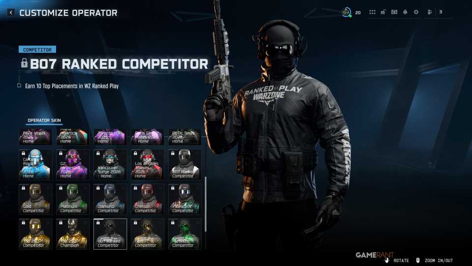 WZ Ranked Competitor (2x Skins) - Warzone Ranked Play