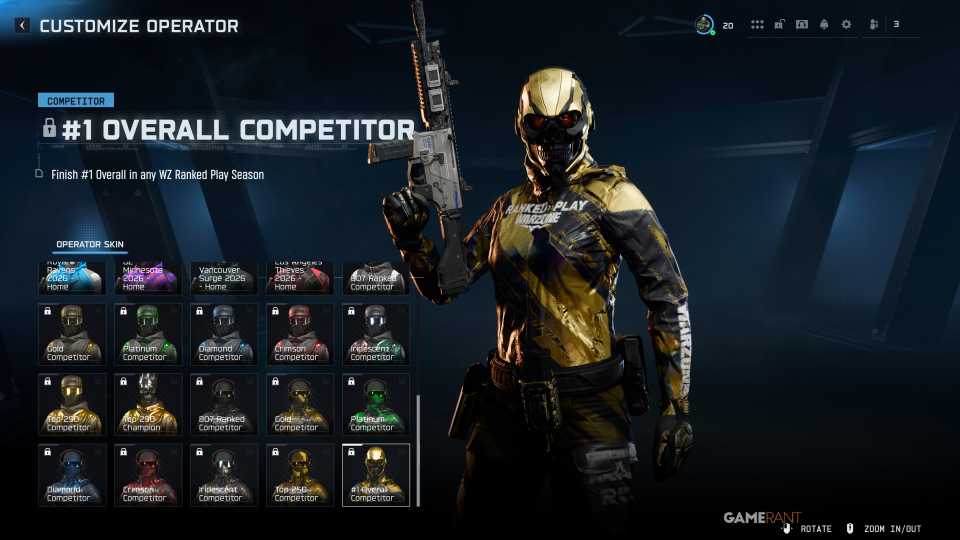 ​​​​​​​WZ Top 250 Champion (2x Skins) - Warzone Ranked Play - 2 