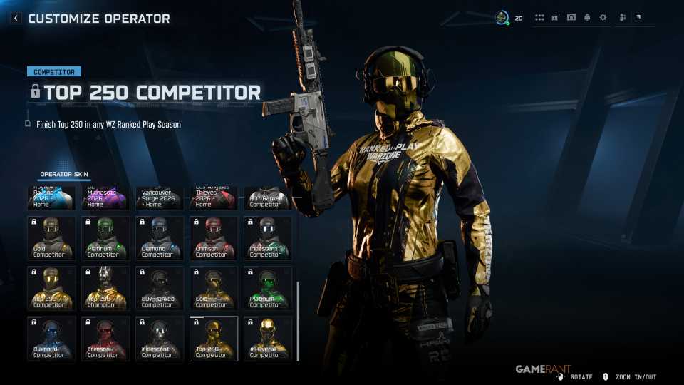 ​​​​​​​WZ Top 250 Competitor (2x Skins) - Warzone Ranked Play - 2 