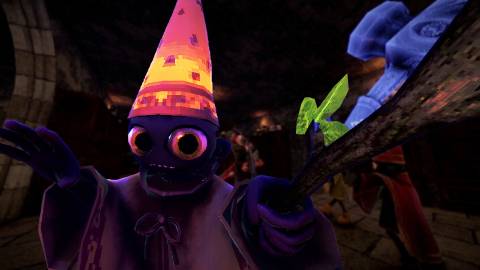 A YAPYAP player getting ready to cast a spell