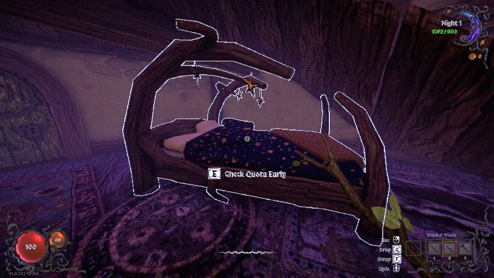 Going to bed to finish a quota early in YAPYAP