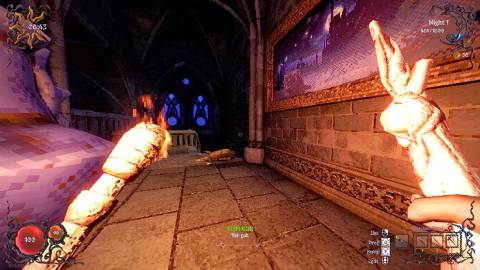 Turning an enemy into a fish with the Fish Yuk spell in YAPYAP