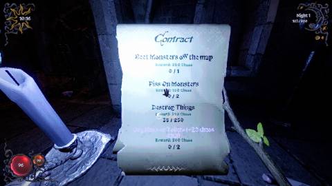 A YAPYAP contract with a request to clog sinks and toilets