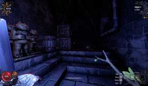 A player holding a candle and a Wand of Winds in YAPYAP