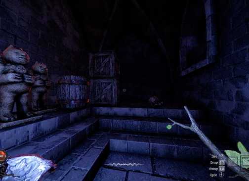 A player holding a candle and a Wand of Winds in YAPYAP