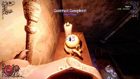 A YAPYAP player using the Piss Yuk spell to fill a vase