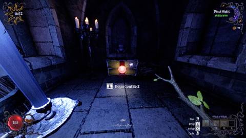 A mysterious contract floating in an enemy castle while playing YAPYAP