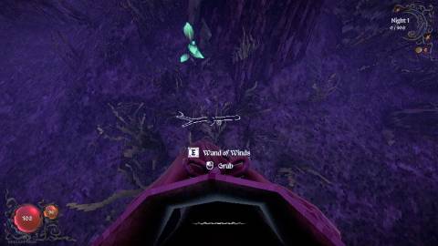 A Wand of Winds on the ground by the spawn tree in YAPYAP