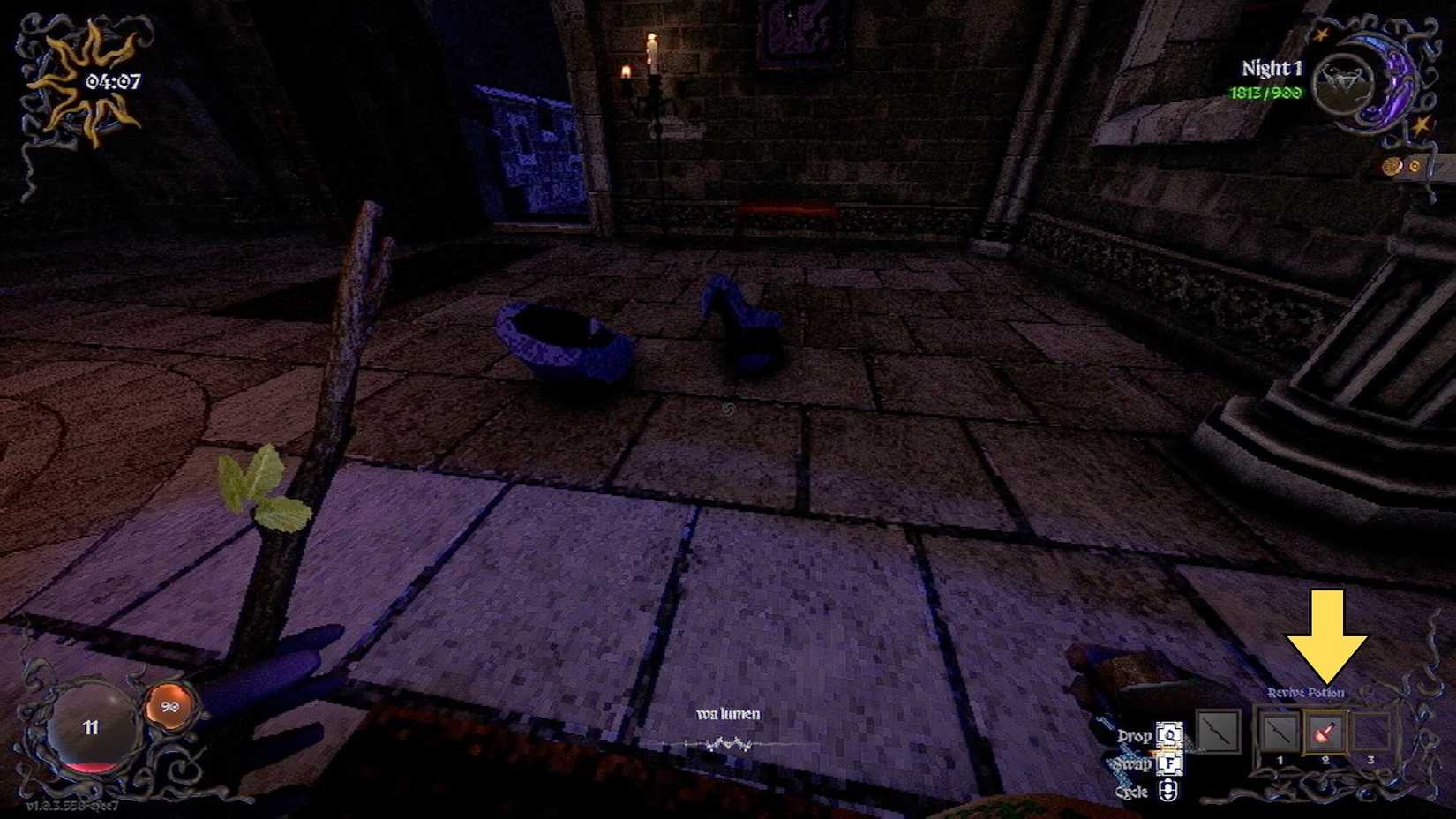 A YAPYAP player holding a revival potion