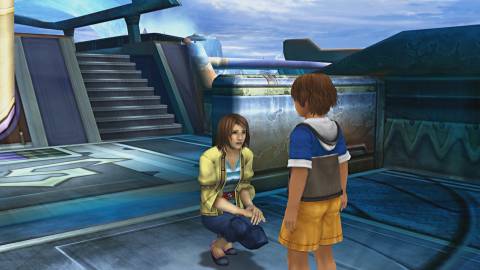 Young Tidus and his Mother in Final Fantasy 10
