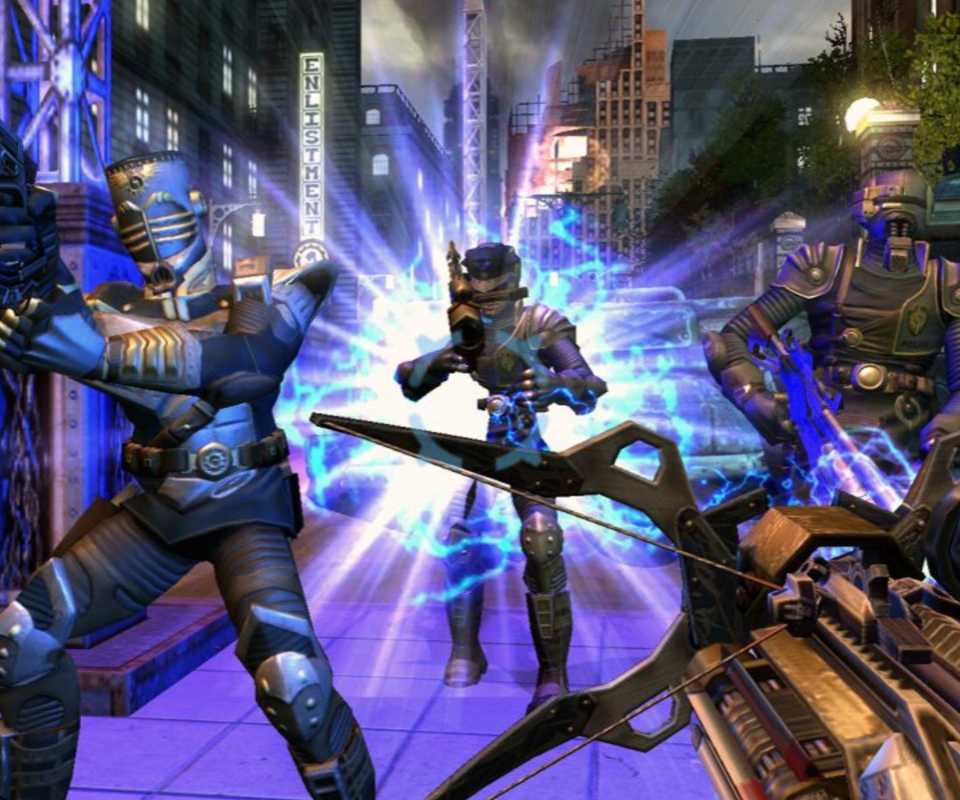 Zapping enemies in TimeShift (2007)