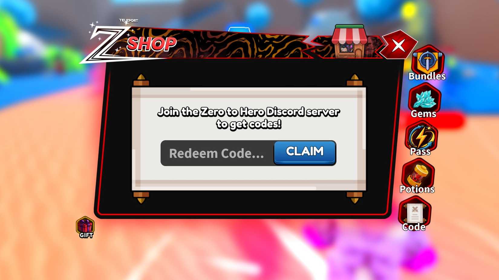 Zero to Hero the codes tab