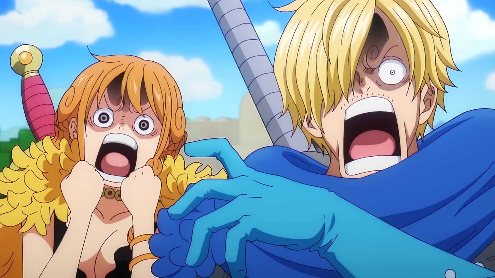 One piece Elbaf arc return date sanji nami