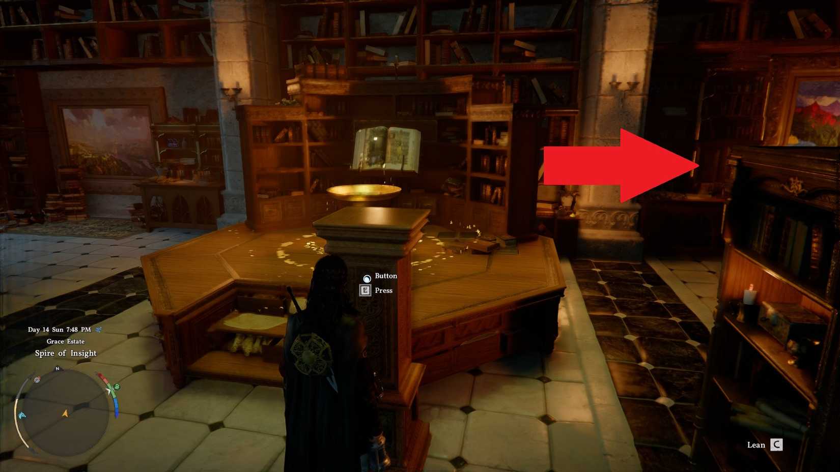 Crimson Desert Spire of Insight tombstone location