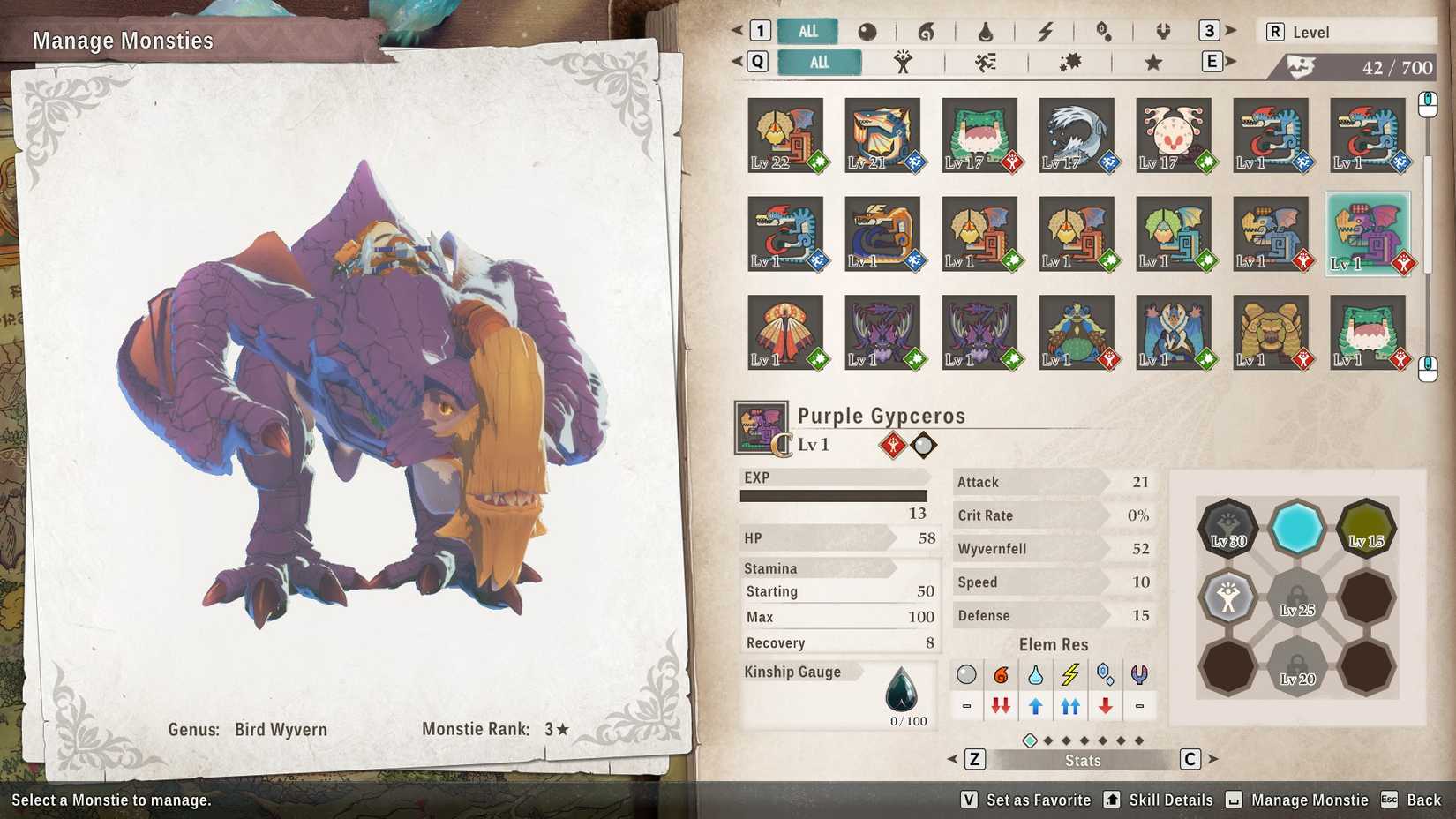 MH Stories 3 Purple Gypceros