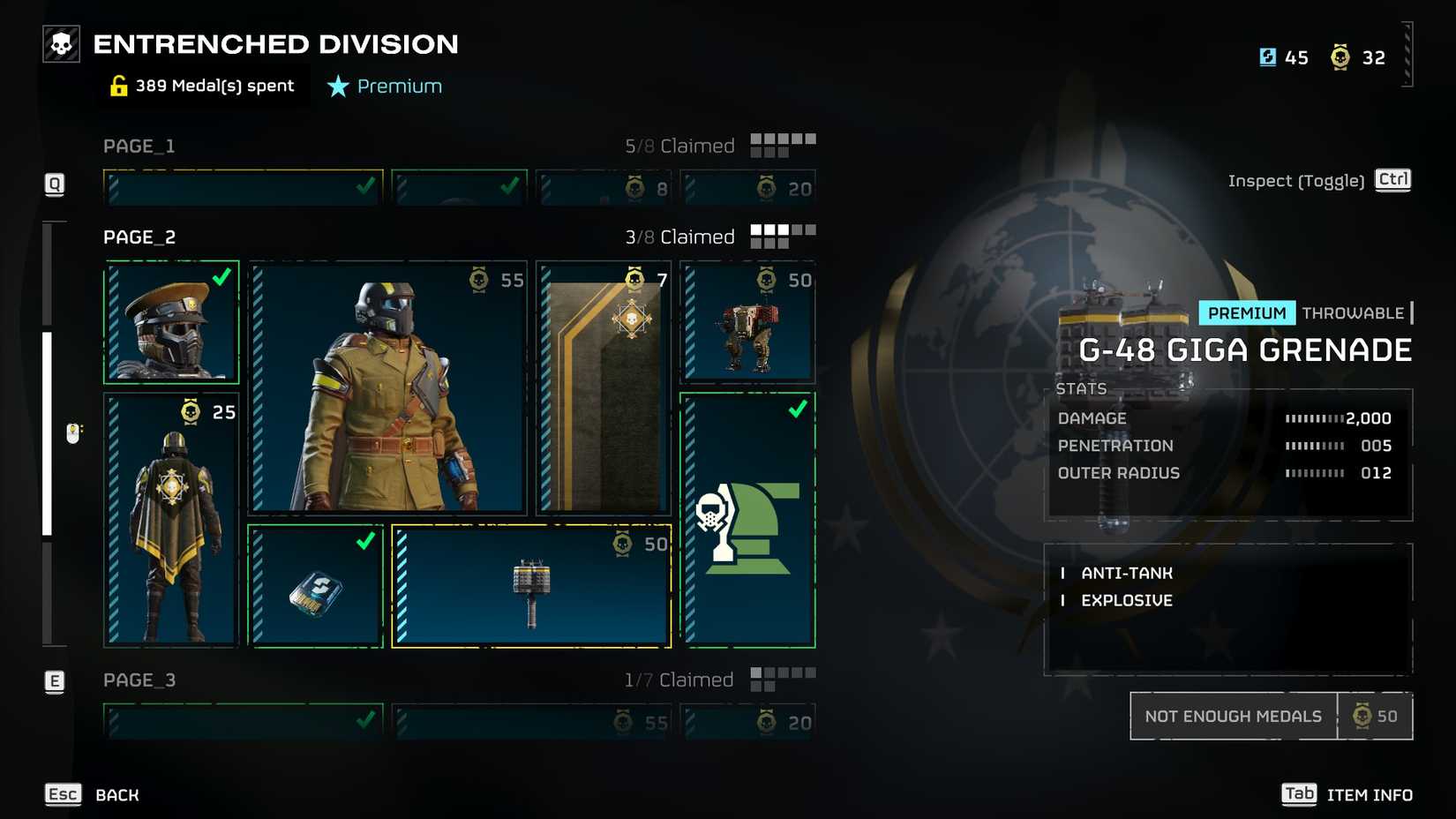 HD2 गीगा ग्रेनेड