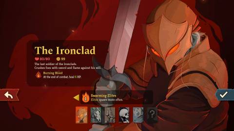StS 2 Ironclad character select screen
