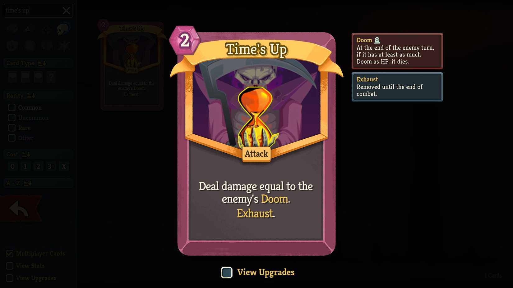 StS 2 Time's Up card