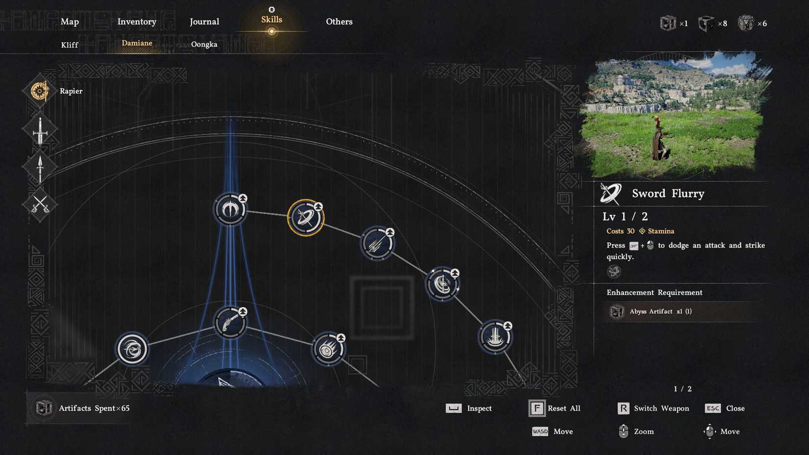 Crimson Desert Sword Flurry skill