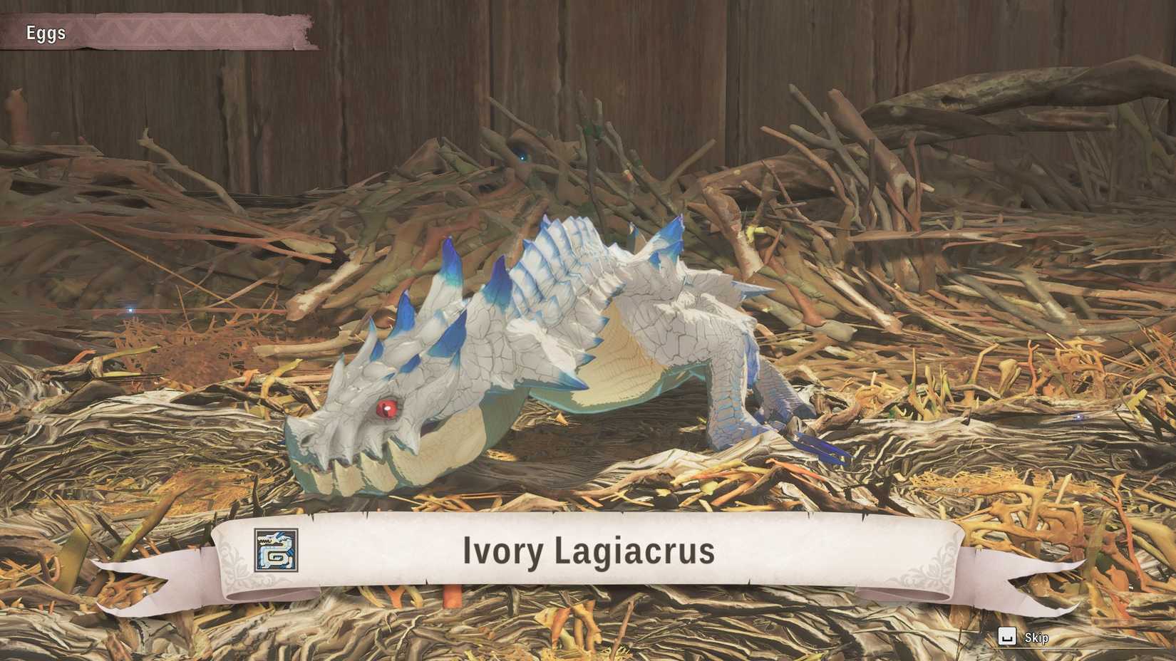 MH Stories 3 Ivory Lagiacrus hatchling