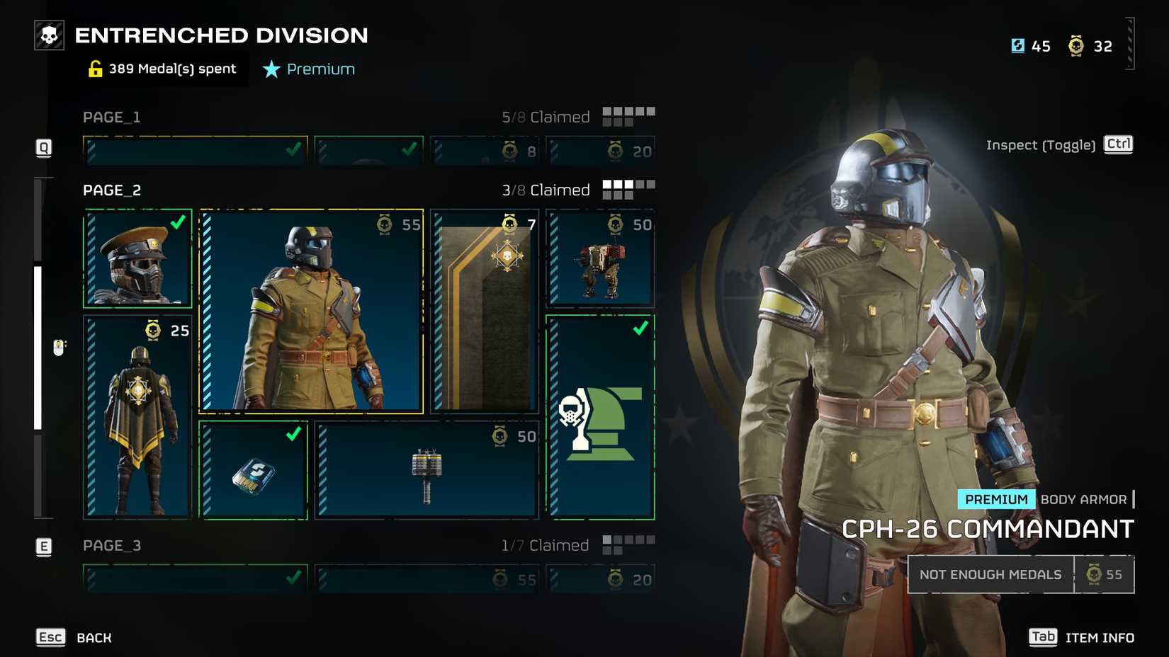 HD2 कमाण्डेन्ट लाइट आर्मर