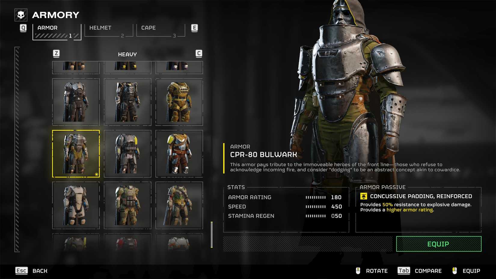 HD2 Bulwark आर्मर सेट