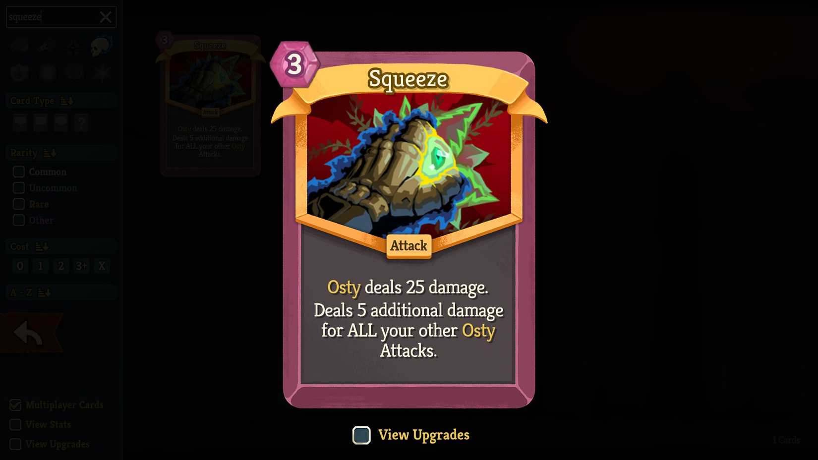 StS 2 Squeeze card