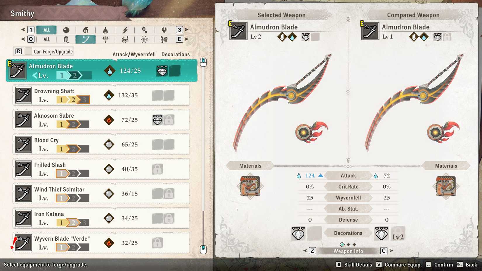 MH Stories 3 Level 2 Almudron Blade