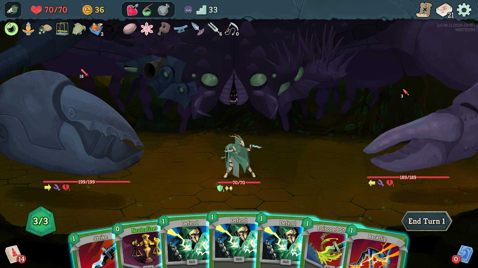 StS 2 Silent fighting giant crab