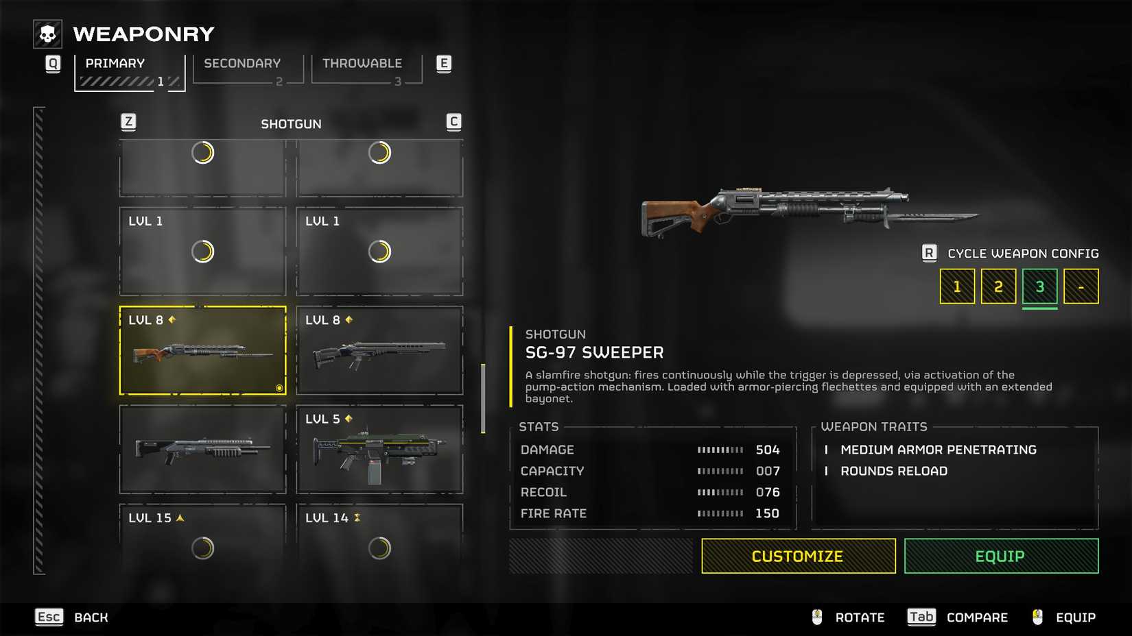 HD2 स्वीपर शटगन