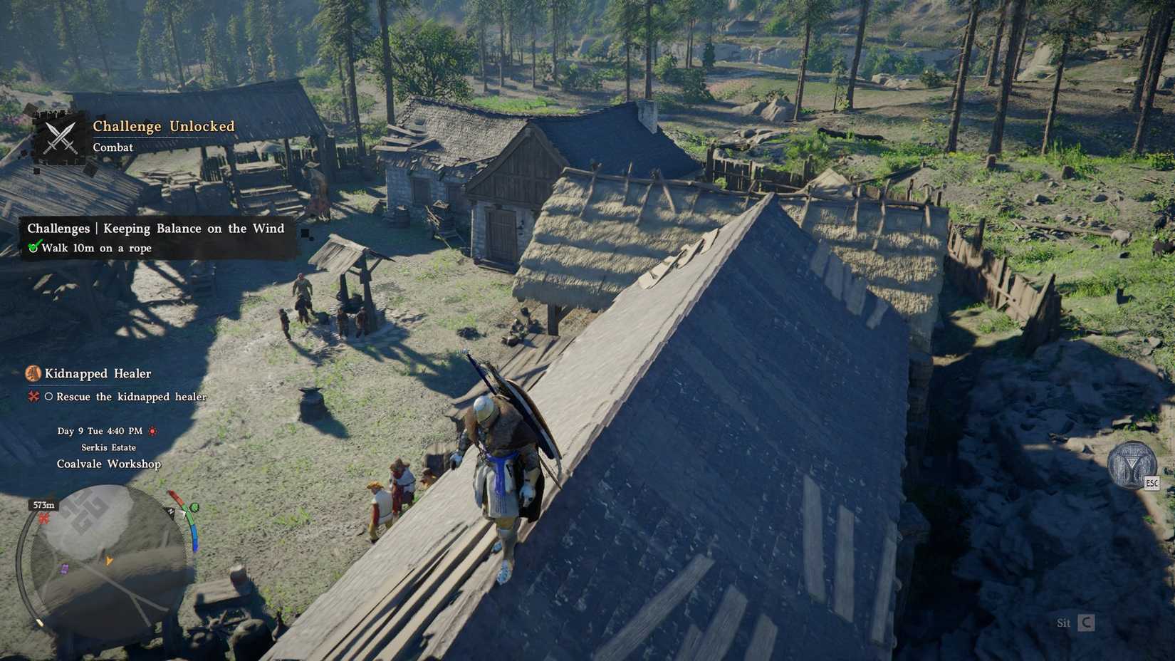 Crimson Desert Walk on Rope Challenge