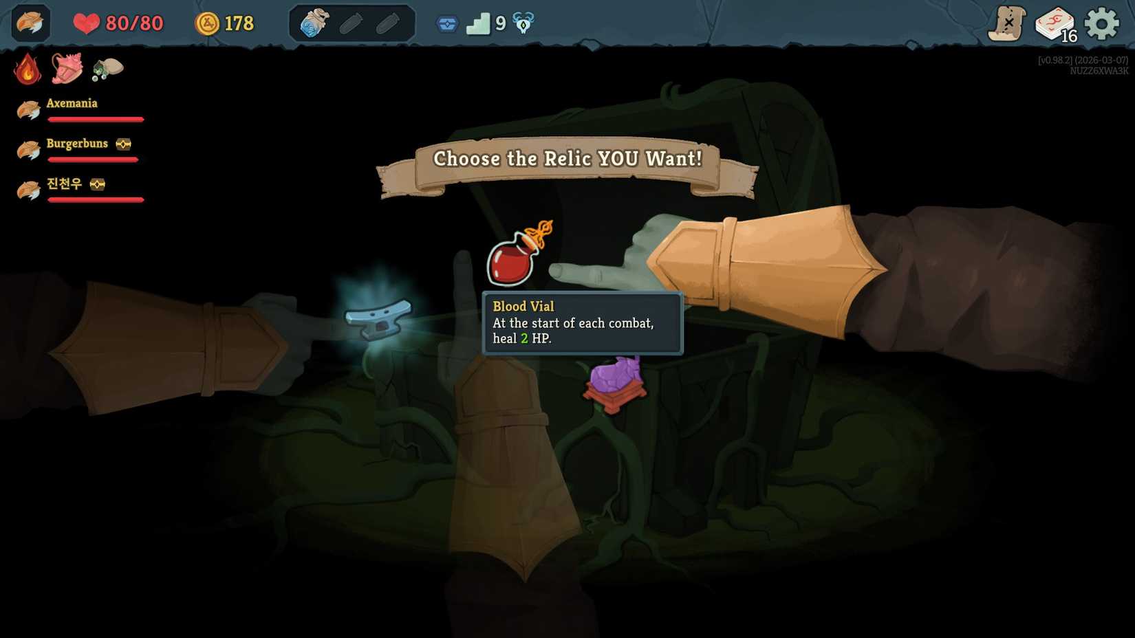 StS 2 Co-op Relic selection