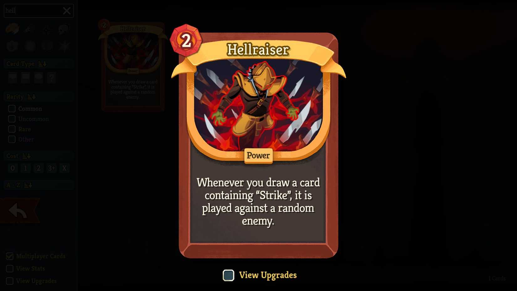 StS 2 Hellraiser card