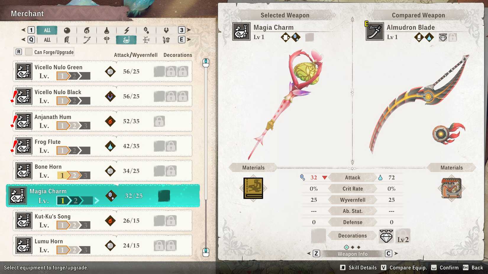 MH Stories 3 Magia Charm Hunting Horn