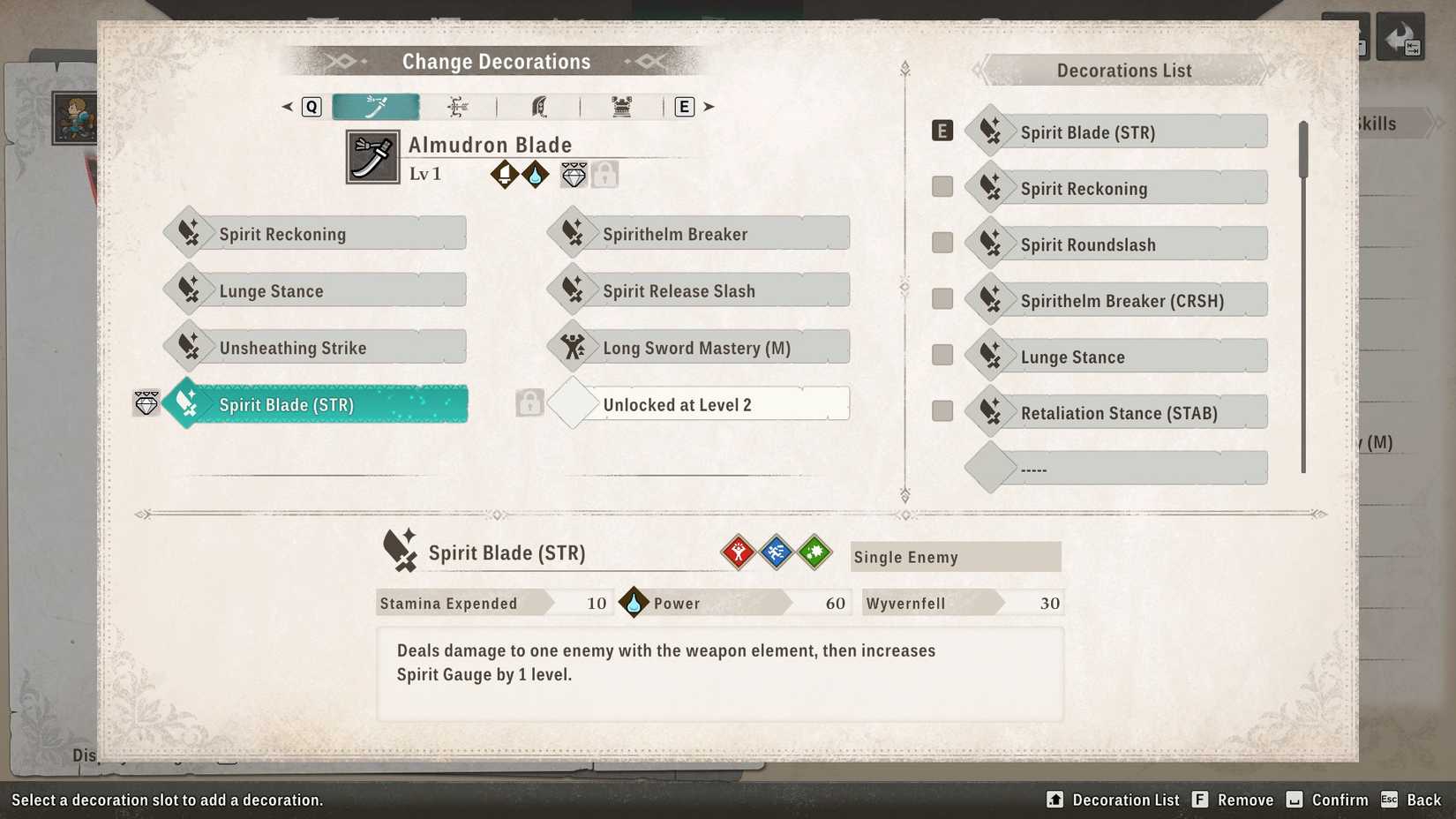 MH Stories 3 Change Weapon Decoration