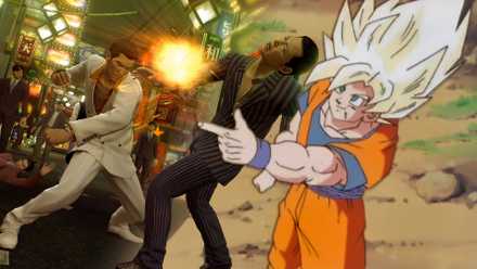 8 Games You Should Play If You Love Dragon Ball - goku pointing at yakuza's kiryu