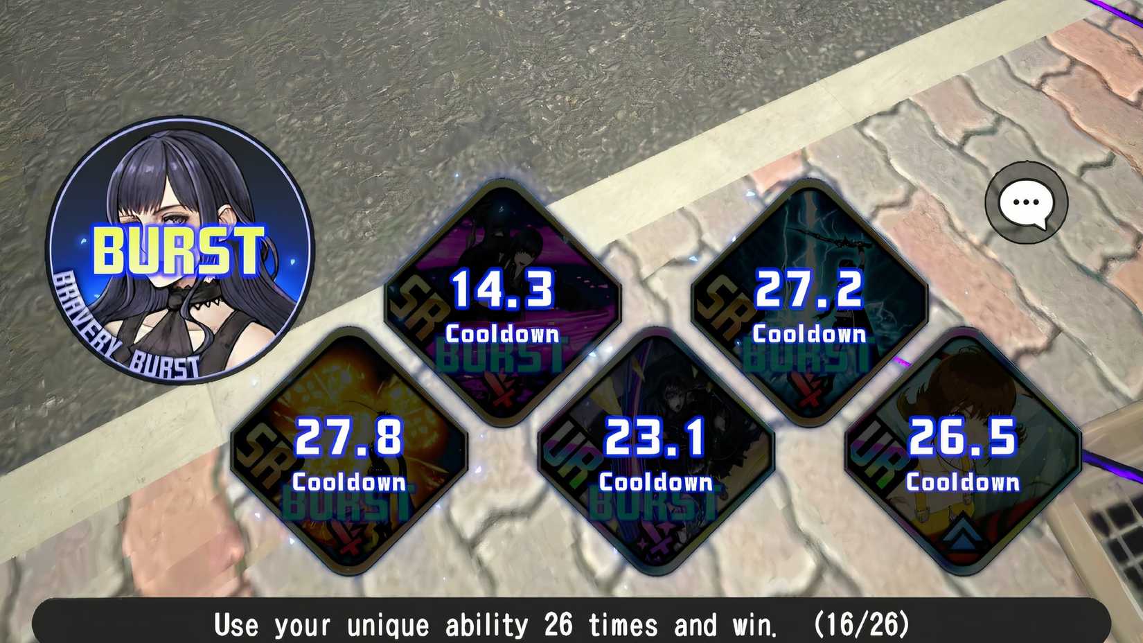 Dissidia Duellum Final Fantasy burst को समयमा cooldown मा सबै क्षमताहरू