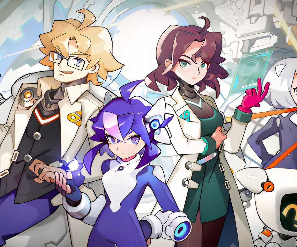 Official closeup art of some of Ascend to Zero's main characters and NPCs