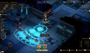 A screenshot from Ascend to Zero showing how the game's time-based abilities work in action