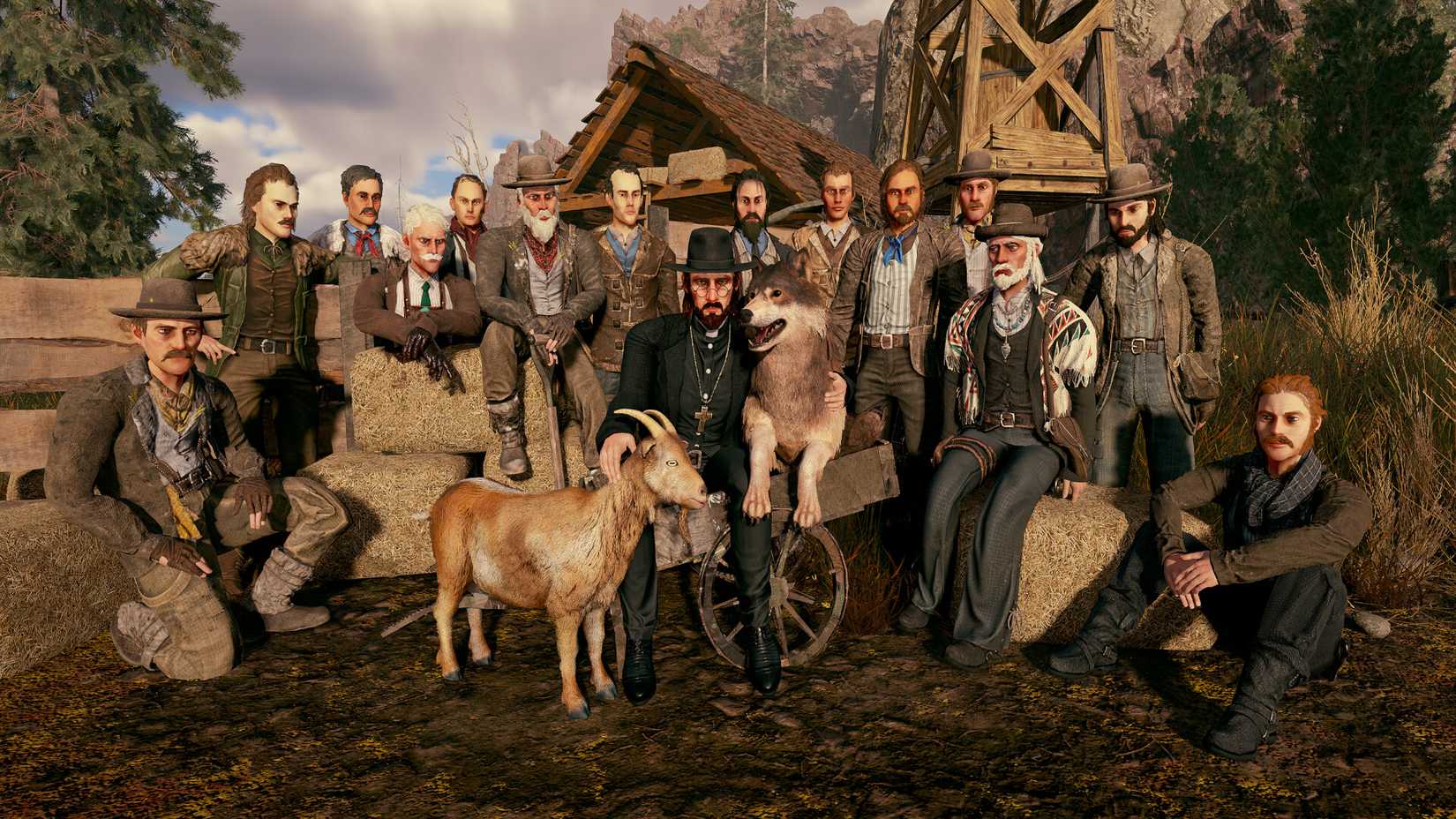 Karakter dalam game Alaska Gold Fever yang mirip Red Dead Valheim