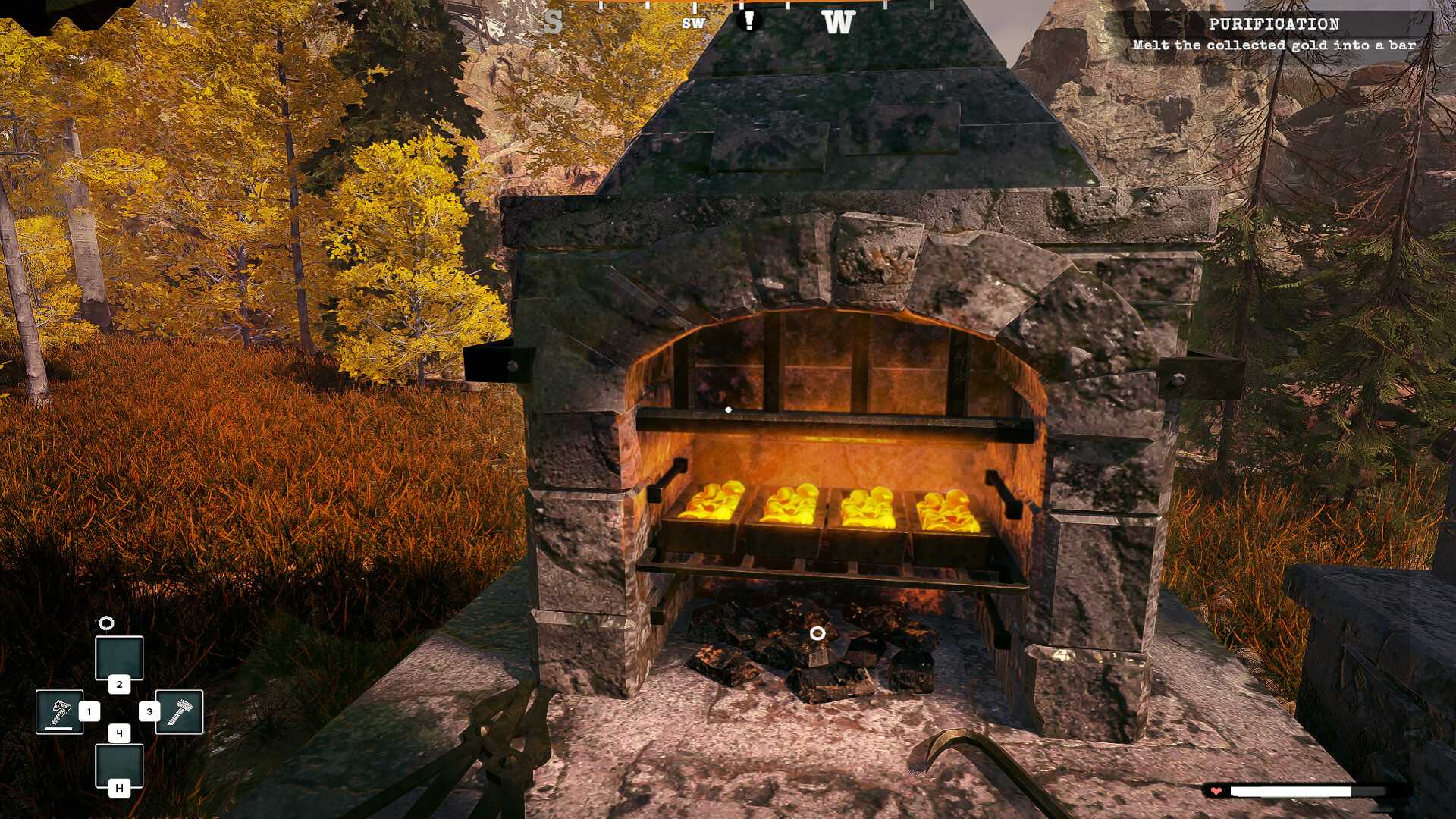 Proses peleburan emas di Alaska Gold Fever