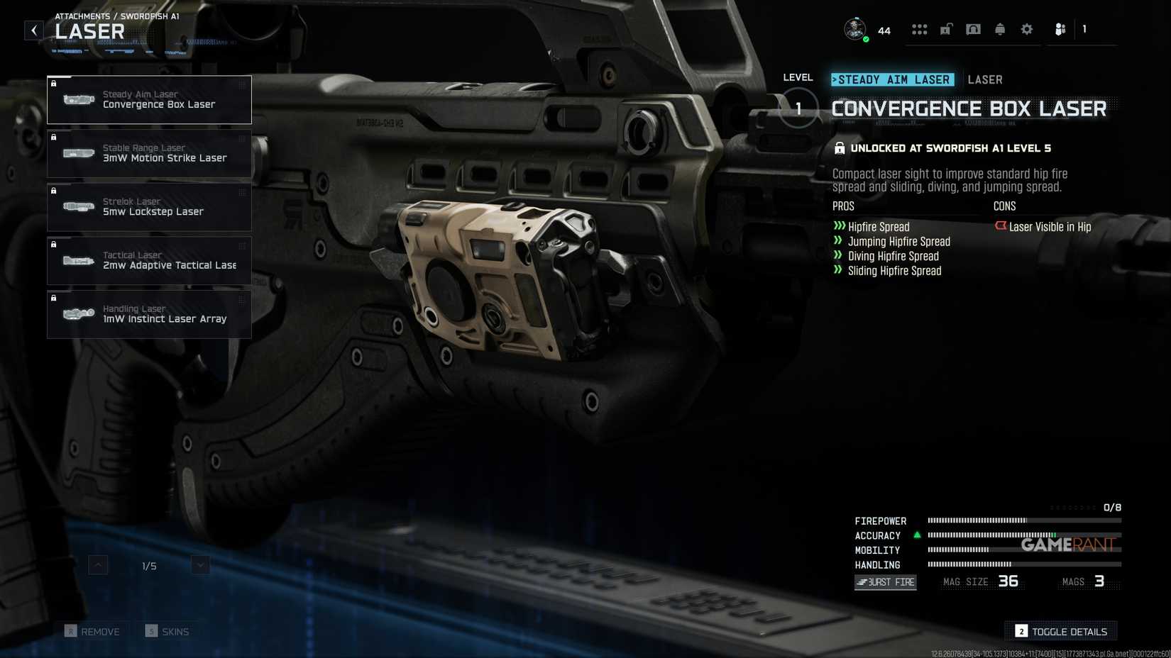 All Swordfish A1 Lasers - Black Ops 7