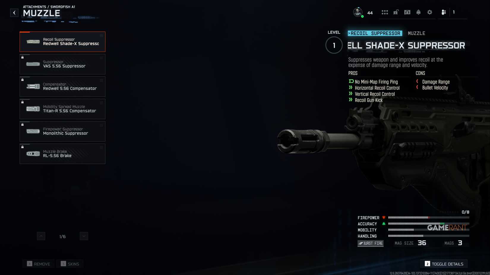 All Swordfish A1 Muzzles - Black Ops 7